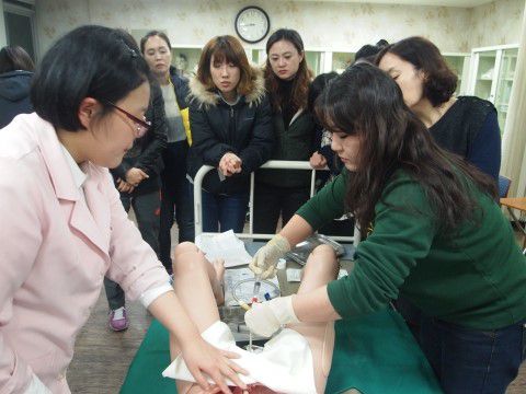[탑★간호학원] 38기 야간반 도뇨실습(2)