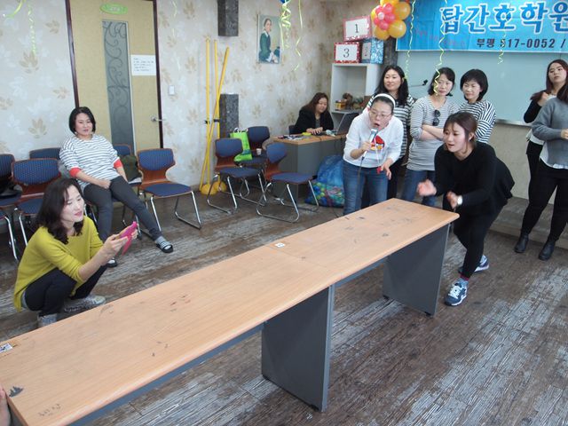 [부평]단합대회★-병뚜껑 멀리보내기 게임 